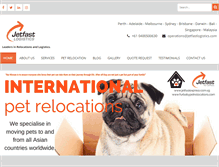 Tablet Screenshot of jetfastlogistics.com
